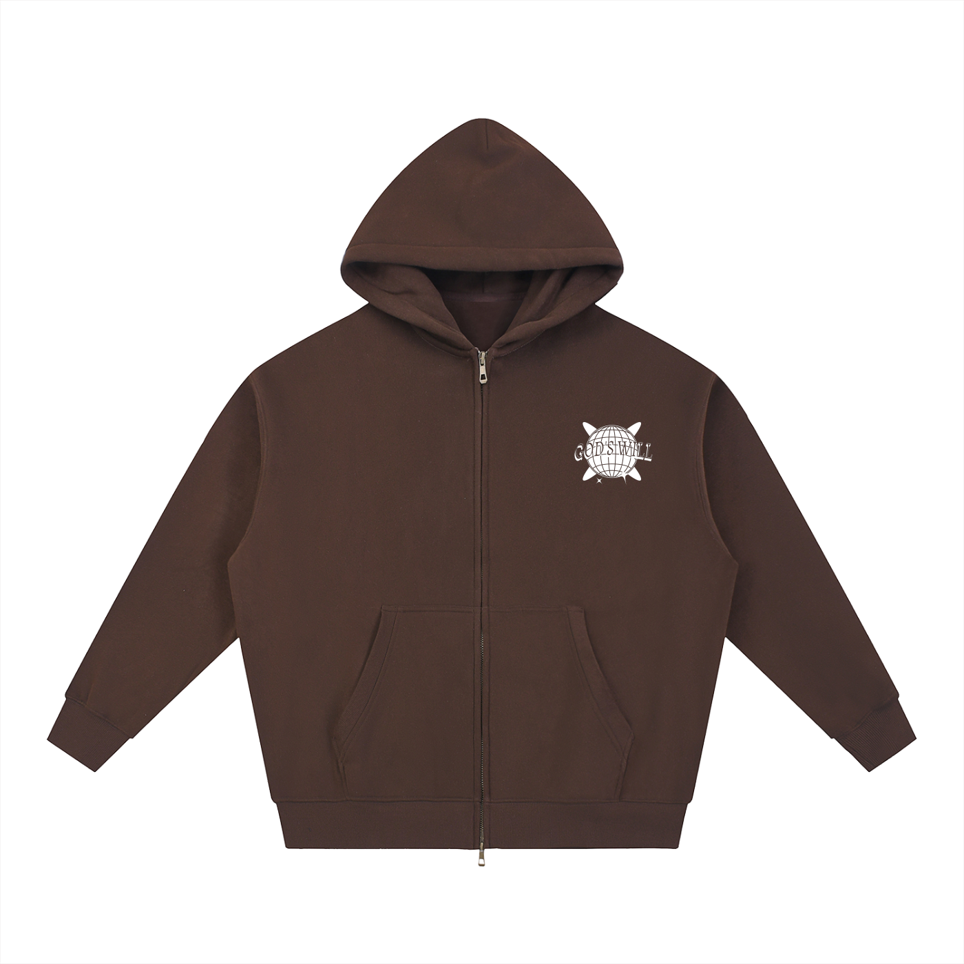 GOD'S WILL Zip-Up Hoodie